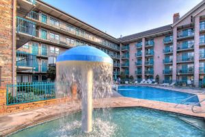 kiddie pool and swimming pool