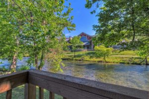 view of Pigeon River from Willow Brook Lodge