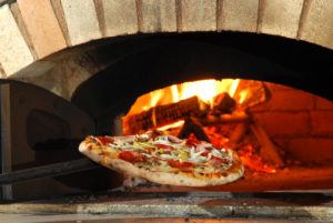 pizza from a brick oven at Big Daddy's Pizzeria