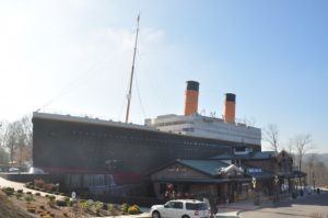 Exterior of Titanic Museum attraction in Pigeon Forge