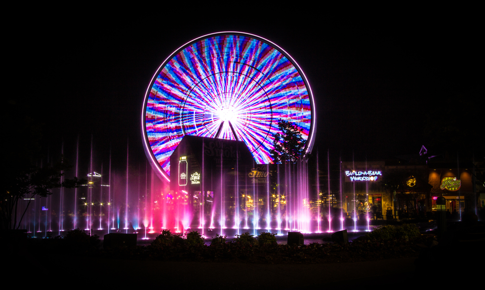 Walk to the Island in pigeon forge from Willow Brook Lodge Hotel