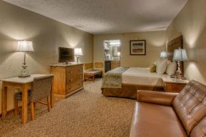 Deluxe King at Willow Brook Lodge in Downtown Pigeon forge