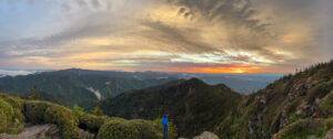 Majestic mountain views from the summit of Mount LeConte, one of the tallest peaks in the Smokies.